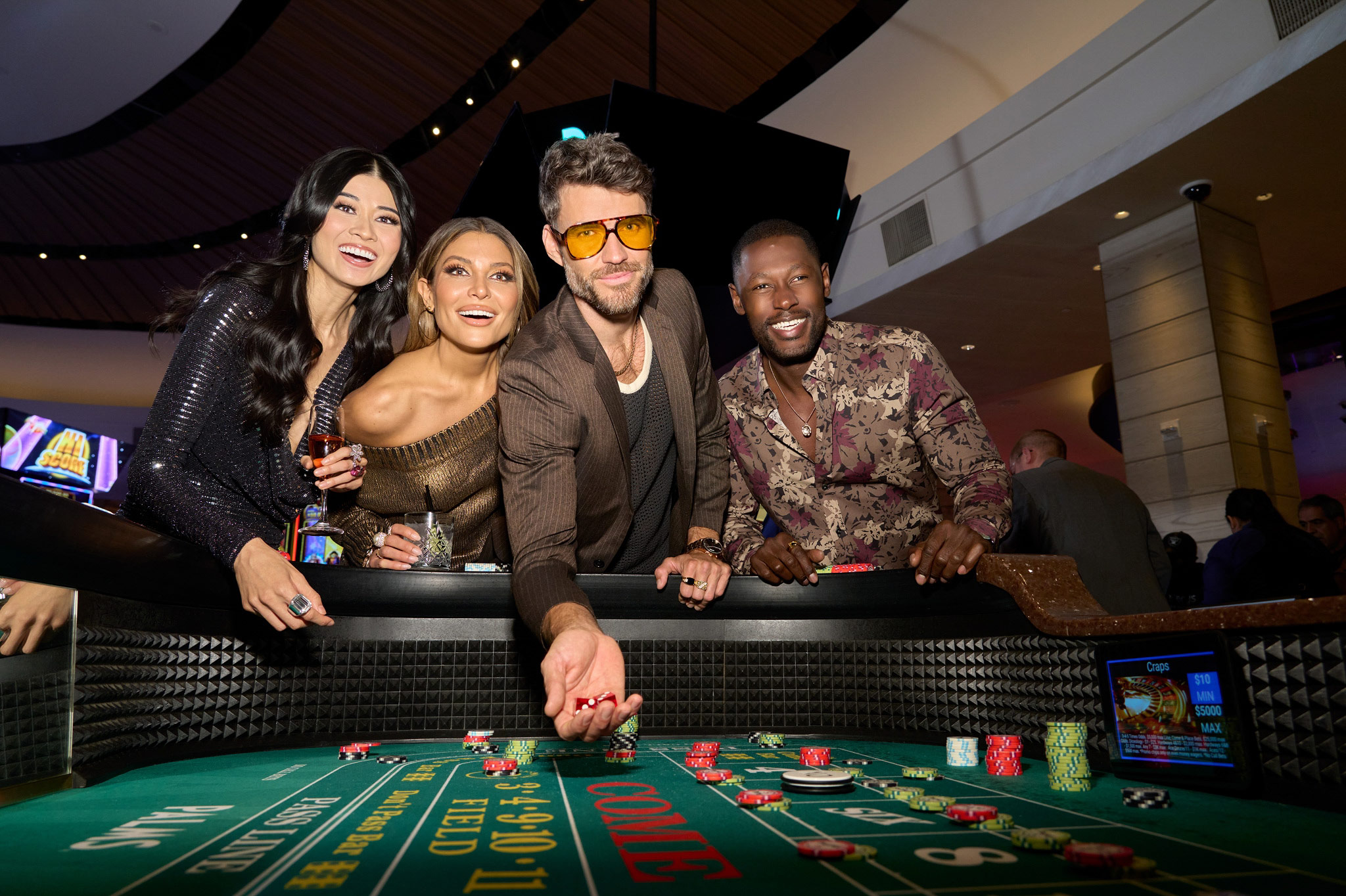 Group playing table games