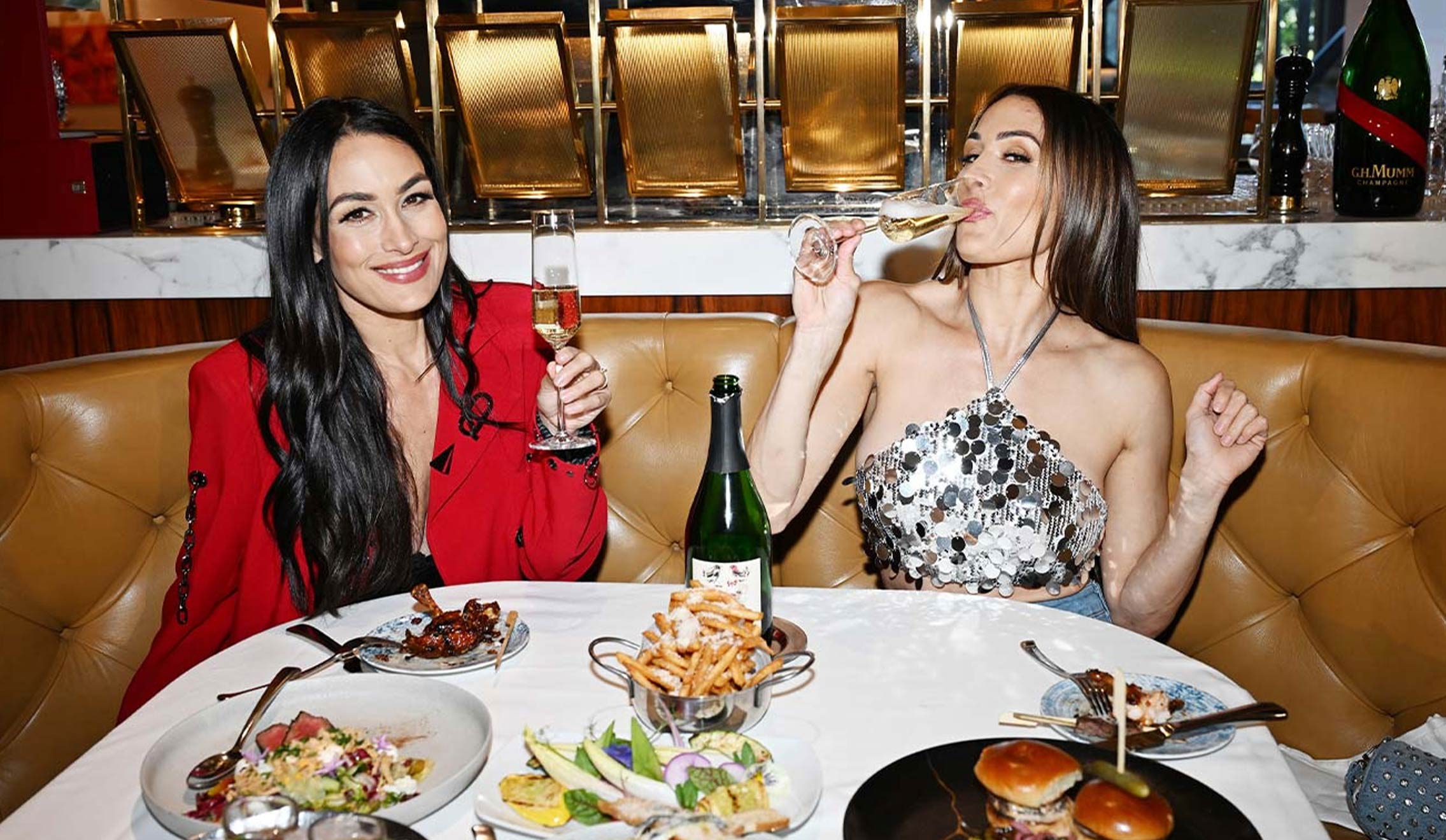 Bella Twins at Scotch 80 Girl Dinner