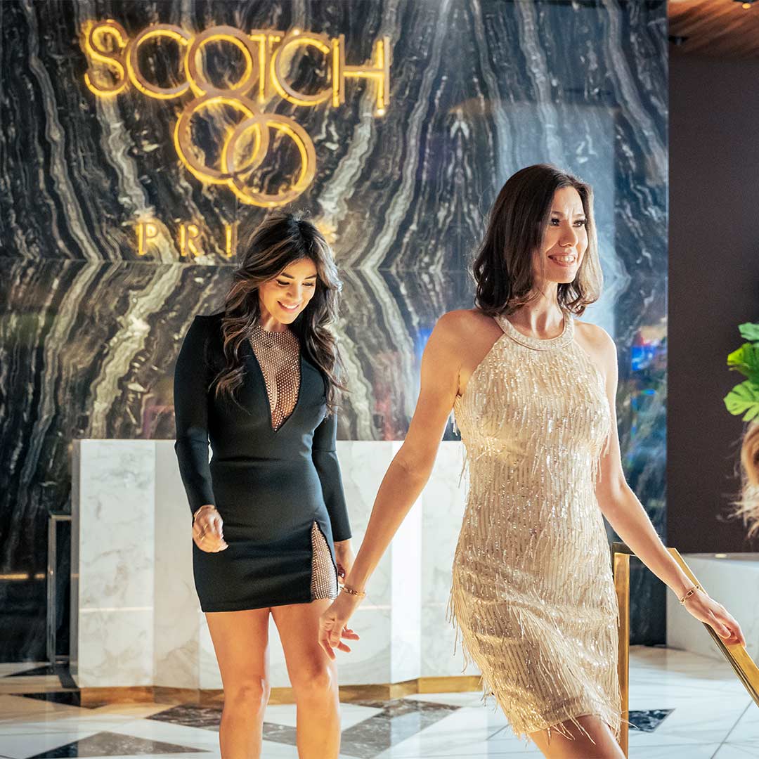 Guests arriving at Scotch 80