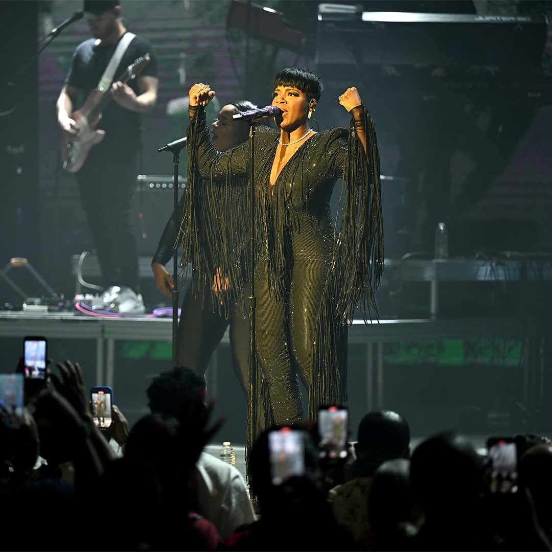 Entertainer performing stage at Palms