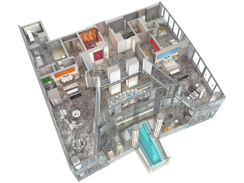 Empathy Suite Floor Plan - upper level