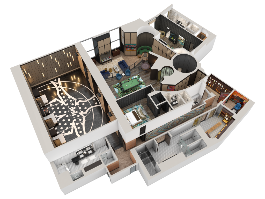 Hardwood Suite - upper level