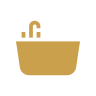 Palms icon - deep soak tub