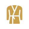 Palms icon - satin robes