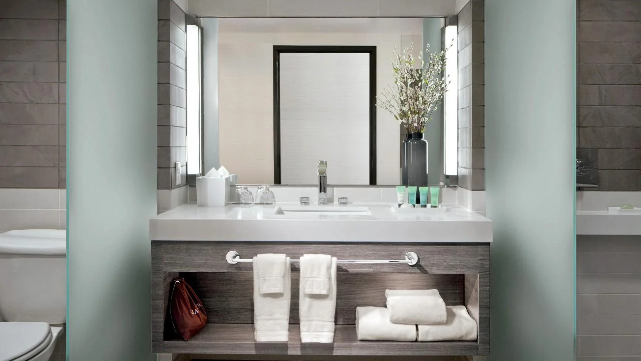 Ivory King marble bathroom