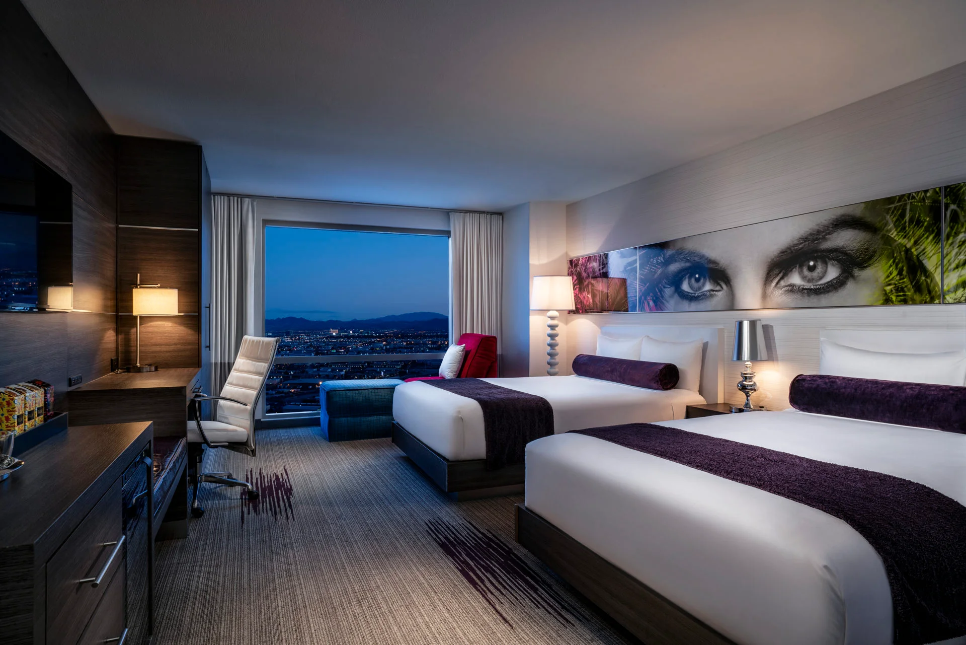 Ivory Two Queen hotel room with two queen beds