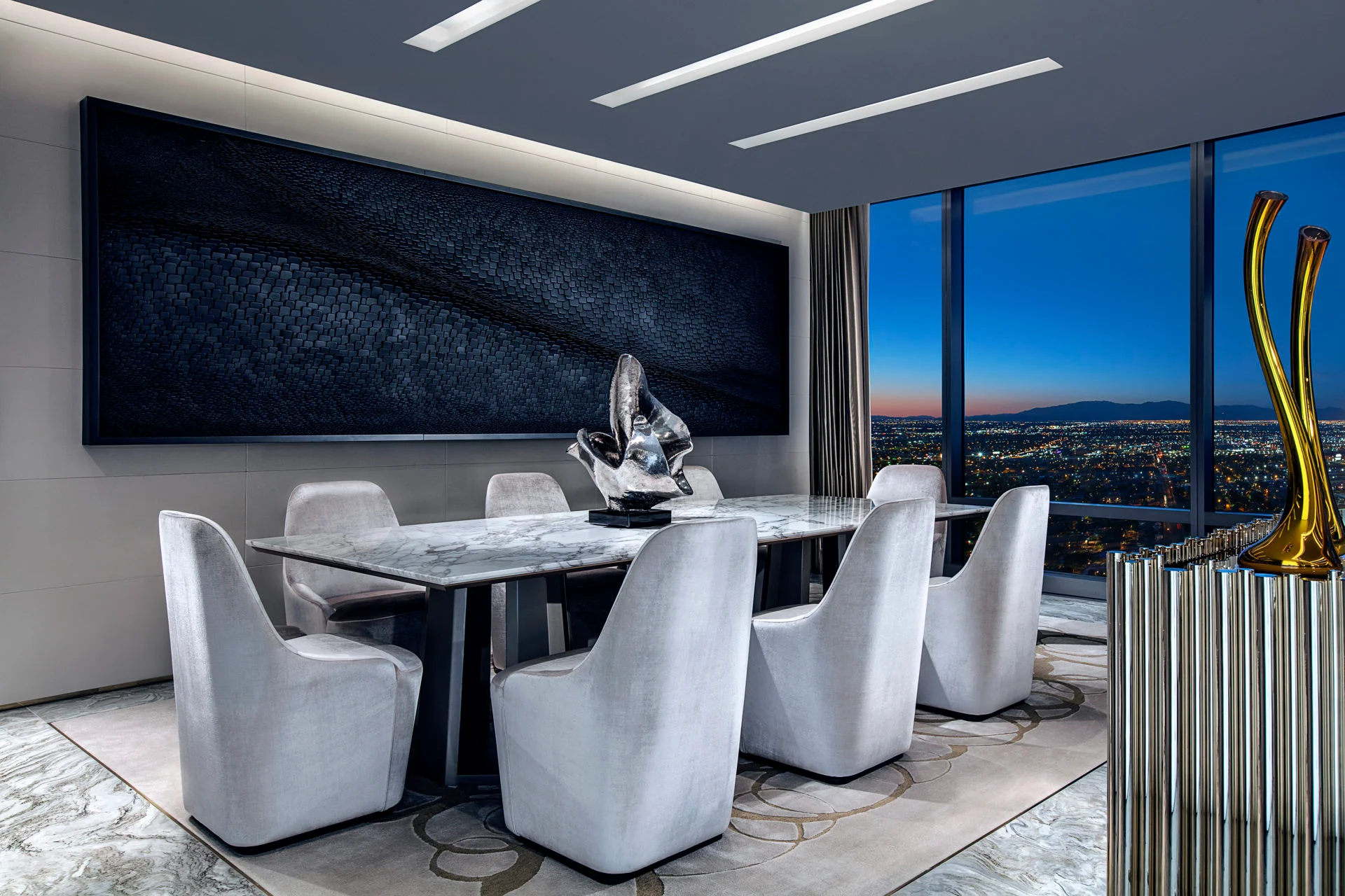 Two-Story Sky Villa dining space