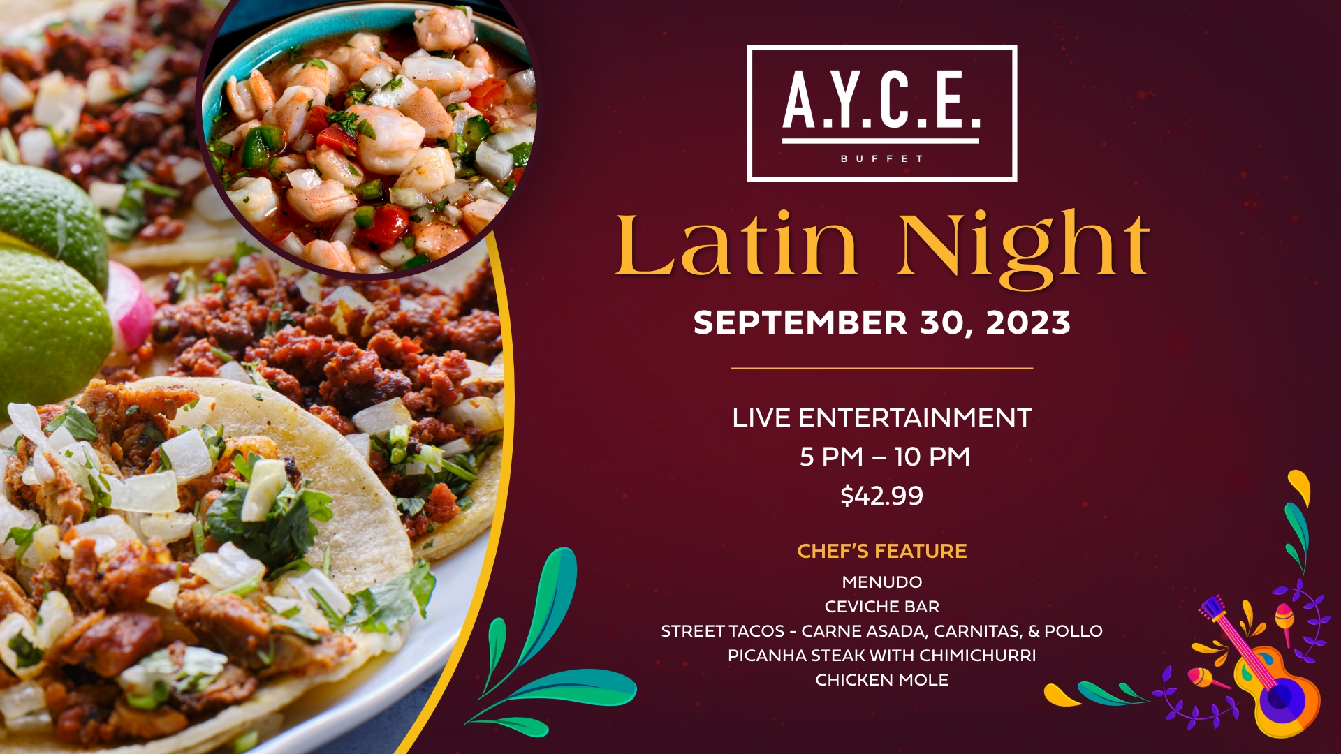 AYCE Latin Night promotional image
