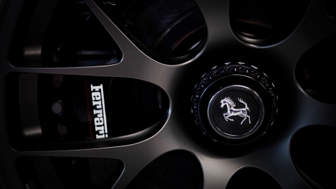 Close up of Ferrari Wheel