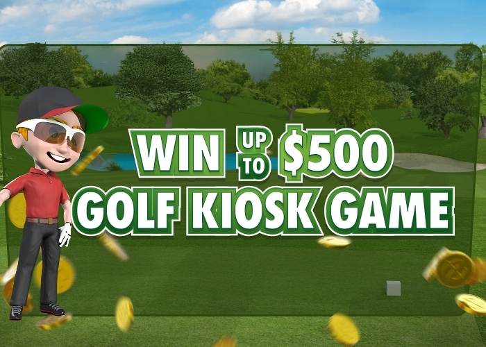 Win Up To $500 Golf Kiosk Game