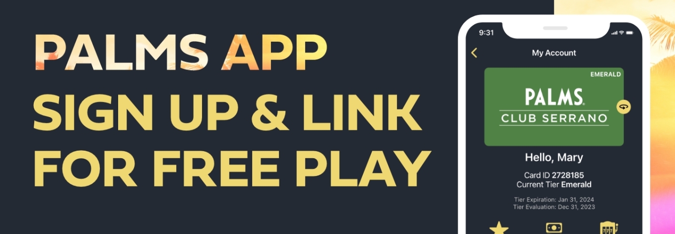 Palms App Sign Up & Link For Free Play