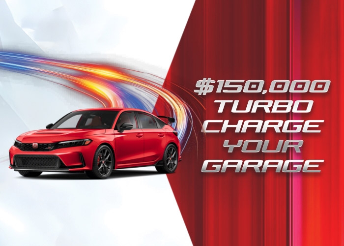 $150,000 Turbo Charge Your Garage Honda Giveaway