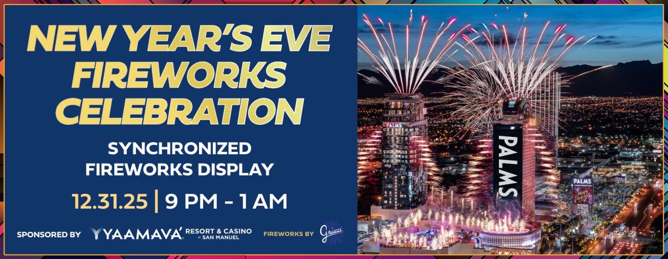NYE Fireworks Celebration at Palms