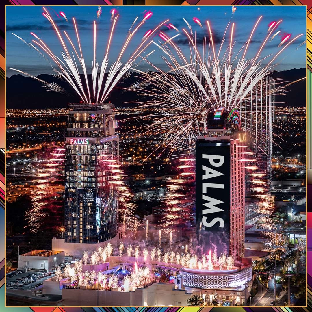 NYE Fireworks at Palms Casino