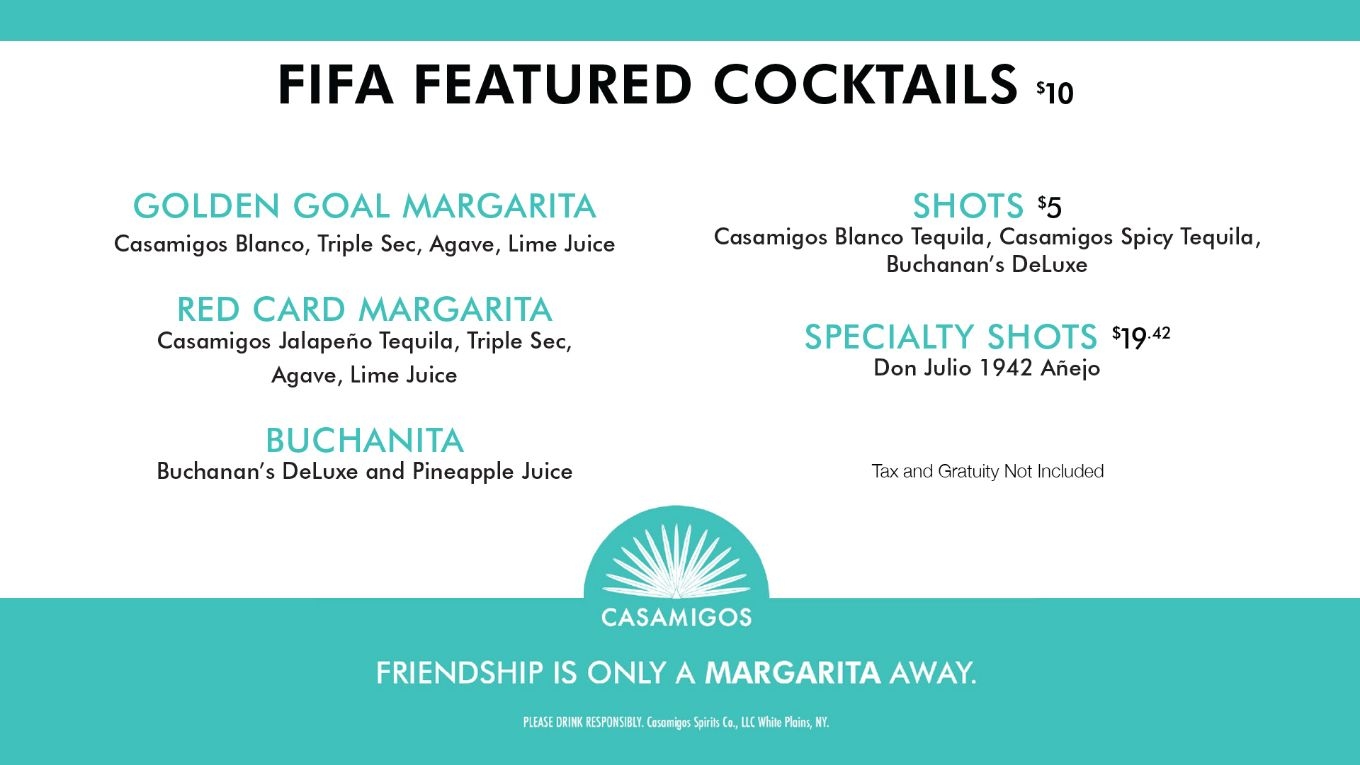 Fifa featured cocktails